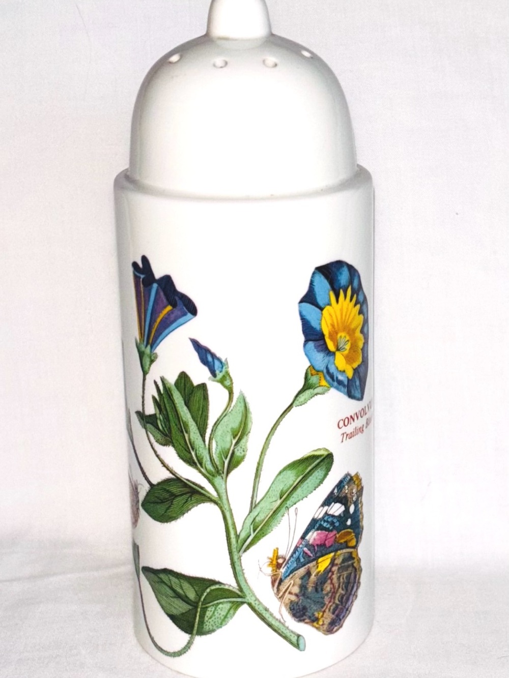 Vintage Portmeirion Botanic Garden Large Sugar Shaker Flower Butterfly Floral